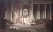 Alma-Tadema, Sir Lawrence Jean-Leon Gerome,The Death of Caesar (mk23) china oil painting reproduction